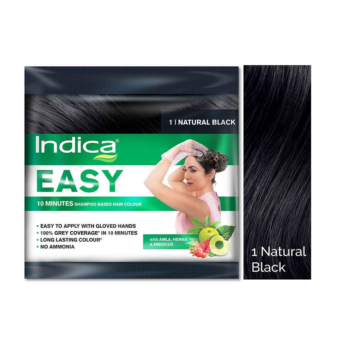 Black Liquid Streax Insta Shampoo Hair Color For Personal Box